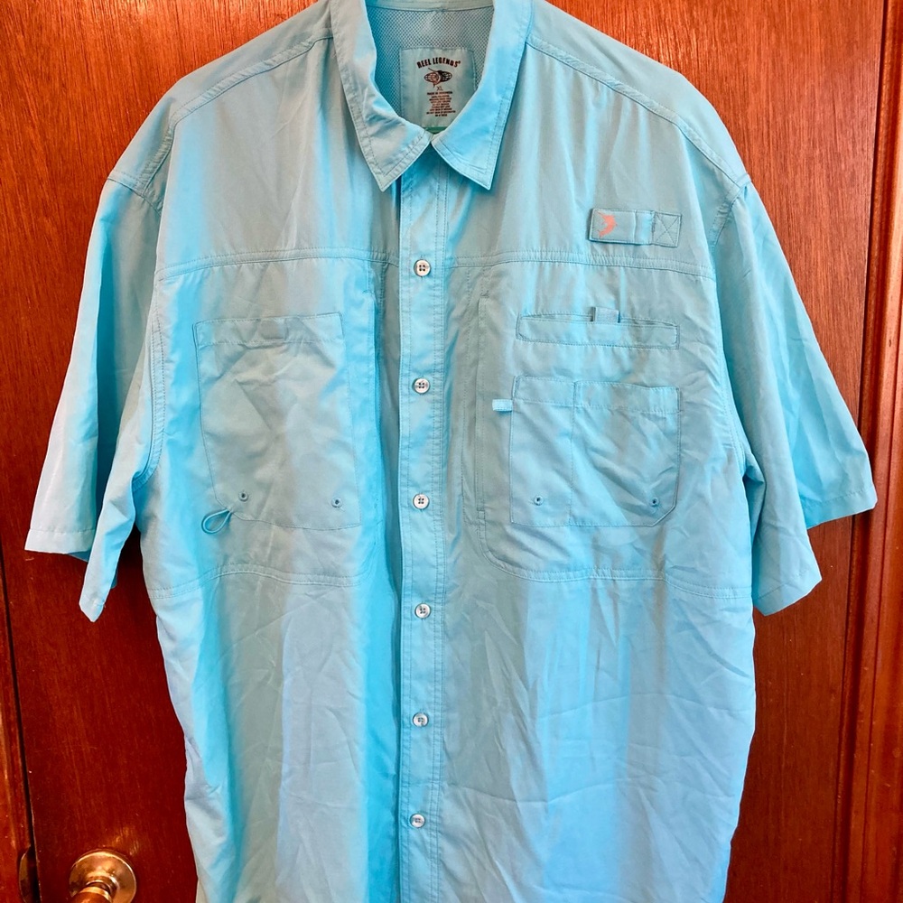 Reel Legends short sleeve fishing/casual shirt 
Size XL